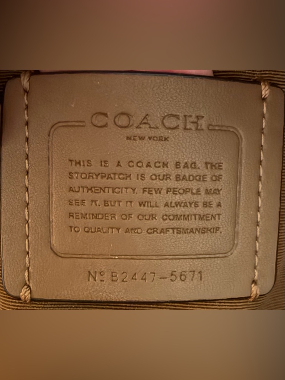 Coach Court Signature Backpack - Picture 16 of 16